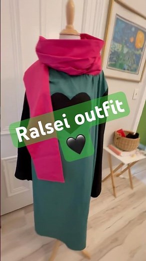 Making a Ralsei outfit from Deltarune #ralseideltarune #cosplay #diycosplay #deltarune
