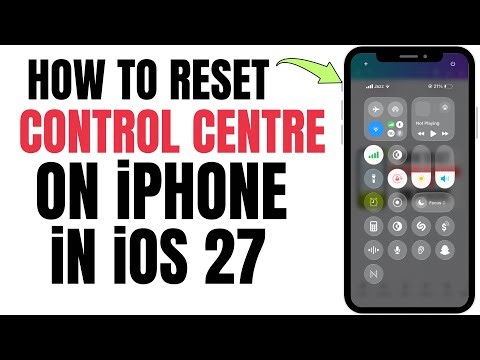 How To Reset Control Center on iPhone after iOS 27 Update