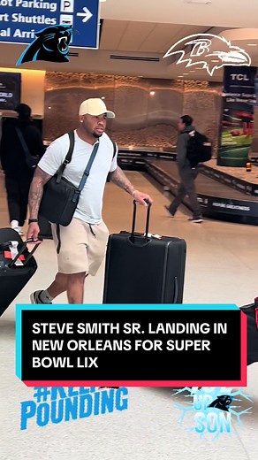 Steve Smith Sr. Arrives in New Orleans for Super Bowl LIX