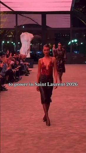 Bella Hadid’s Saint Laurent Evolution From Royal Blue Elegance to Bold Red Seduction #bellahadid