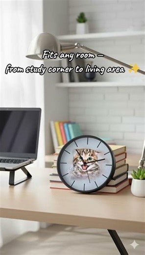 Adorable Cat Clock | Cozy Home Decor & Perfect Gift for Cat Lovers 🐱✨