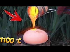 Glühende LAVA auf Nicht Newtonsche Flüssigkeit - EXPERIMENT