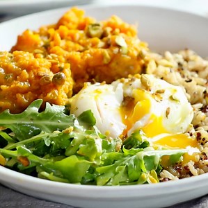 48K views · 261 reactions | End the week right with these Healing Bowls.  turmeric sweet potatoes, fresh greens, tangy lemon dressing, and a poached egg. Full recipe: https://pinchofyum.com/healing-bowls | Pinch of Yum | Facebook