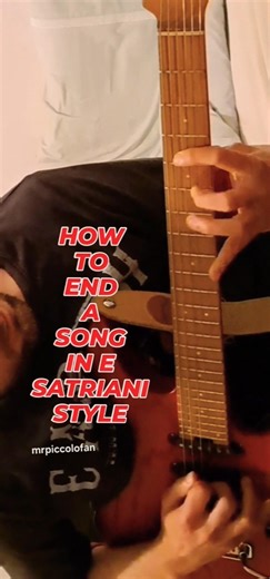 Joe Satriani descending legato run