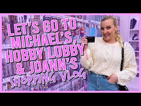 Let's go to Michael's, Hobby Lobby & Joann's to look for bead supplies (Craft Store Shopping Vlog)