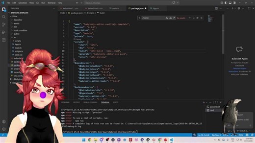 Trying babylon.js! (working on free pride overlay) !overlays