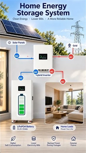How a Home Energy Storage System Works | Solar, Grid & Battery
