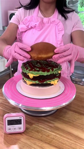 #ad I challenged myself to make a burger cake in 24 minutes in honor of the new season of #24in