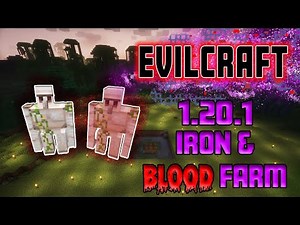 Minecraft 🩸 EvilCraft 🩸 1.20.1 🩸 Iron & Blood Farm 🩸 Step-by-step