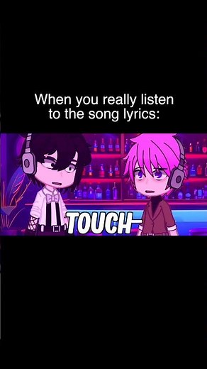 When You Actually Listen To Song Lyrics | Gacha Life #Shorts