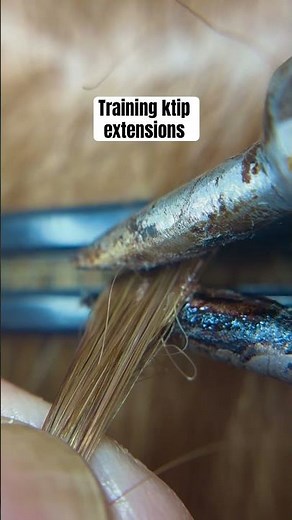 How to install micro ktip extensions #hairextensions #hairtutorial #hairstylist #boston #hair #salon