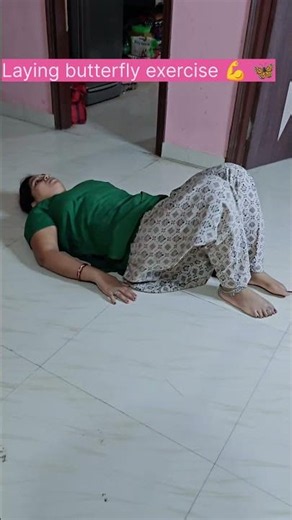 Weight Loss Journey Day 127 | Laying Butterfly Exercise 🦋💪