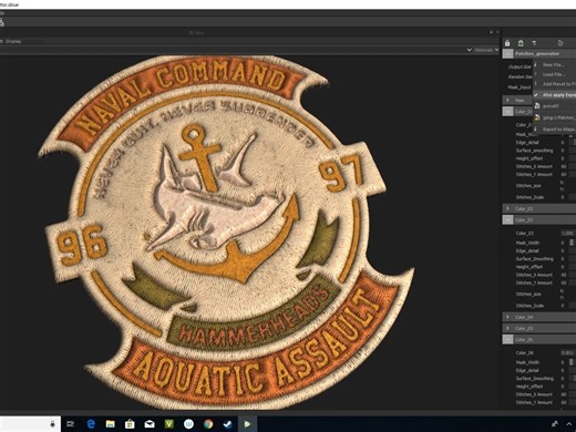 substance painter刺绣补丁生成器 Patches Generator