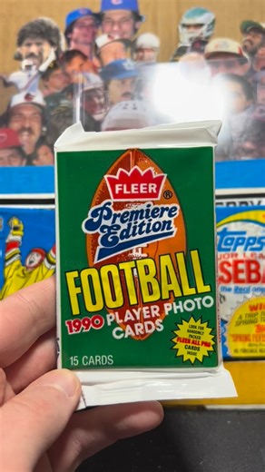 Cards Nostalgia on Instagram: "1990 Fleer Football #footballcards #packopening #junkwax"