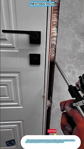 Professional Expanding Foam Insulation Tool for Sealing Door Frames and Concrete Walls