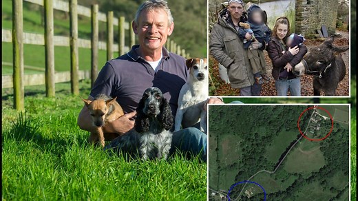 Martin Clunes' war with neighbours who pitched caravan 300 yards from home