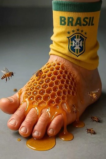 Sweet chaos, football & honey 🍯⚽ #shorts