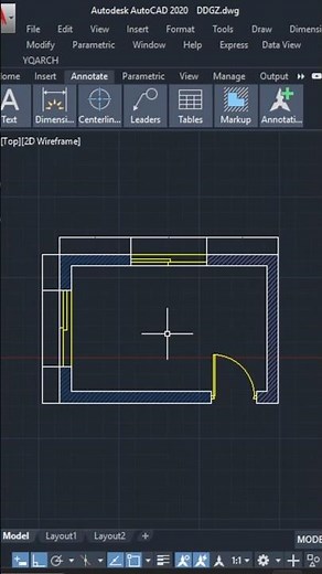 Annotation Scale (dimensions)-AutoCAD tutorial #autocad #autocadtips #tutorial #architecture