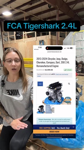 We are now offering the Tigershark 2.4L engine both as a remanufactured option and an OEM new option from Mopar! They were originally known to have some oil consumption issues. However, the absence of turbos and direct injection is definitely a positive for some consumers. Click here if you need one today https://www.powertrainproducts.net/product/2013-2024-chrysler-jeep-dodge-cherokee-compass-dart-200-2-4-engine/ | Powertrain Products Inc