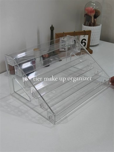 6 - tier acrylic make up display 💄 #makeuporganizer #aesthetic #makeup #beauty #tiktokfinds