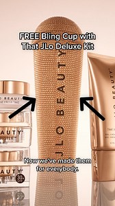 316 reactions · 49 shares | It sold out once, and it’ll sell out again — now’s your chance to get Jennifer’s famous Bling Cup free with purchase of That JLo Deluxe Kit! Set includes: ✨ Gel cream cleanser ✨ Glow serum ✨ Hydrating cream ✨ Broad Spectrum SPF 30 ✨ Eye cream  Limited-Edition Bling Cup | Jennifer Lopez | Facebook