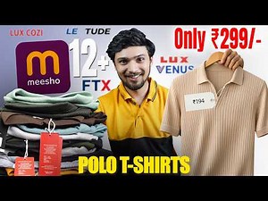 Best Polo T-Shirts Under ₹300 on MEESHO 🔥 | Budget Polo T-Shirts HAUL for Men (Worth Buying?)