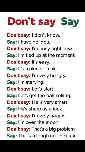 Don’t say vs say these #viral #languagelearners #spokenimportant