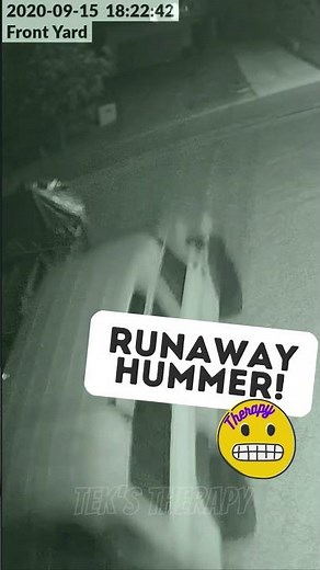 HUMMER'S Parking Brake FAIL😬 #caughtoncamera #fails #carshorts #cars #trucks