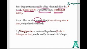💊 Buccal / Sublingual Route – تحت اللسان أو داخل الفم 👅 في طرق سريعة جدًا لإعطاء الدواء بدون ما يعدّي على الكبد، زي الأقراص اللي بتتحط تحت اللسان (Sublingual) أو بين الخد واللثة (Buccal). 🩺 الفرق بينهم: Buccal tablet: أقراص صلبة بتتفك ببطء (حوالي 4 ساعات) عشان تدّي تأثير مستمر. Sublingual tablet: بتتفك بسرعة خلال دقايق وبتدخل الدم فورًا من الشعيرات تحت اللسان. 💡 مثال: دواء Nitroglycerin بيتاخد تحت اللسان لعلاج الذبحة الصدرية لأنه بيشتغل في أقل من دقيقتين! ⏱️ 🎓 جزء من شرح كورس مقدمة الفارماك