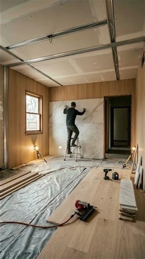 Modern Luxury Minimalist Living Room Renovation | Cinematic Before & After Transformation