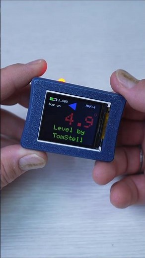 I built this mini level completely from scratch #diy #level #esp32 #3dprinting