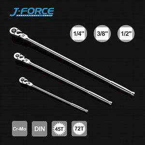 [Hot Item] 1/4" 3/8" 1/2" Auto Repair Tool Flexible Head Extendable Ratchet Handle