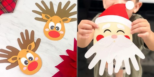 15 Sweet and Simple Christmas Handprint Crafts You'll Want to Keep Forever