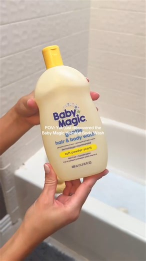 Because every bath with our Gentle Hair and Body Wash is a reminder that yep... we need more time like this. 🛒 Grab yours now on Amazon.com *Individual skin sensitivities may vary. | Baby Magic