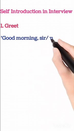 Self Introduction in Interview | Best Example for Job Interview | English Speaking Practice #shorts