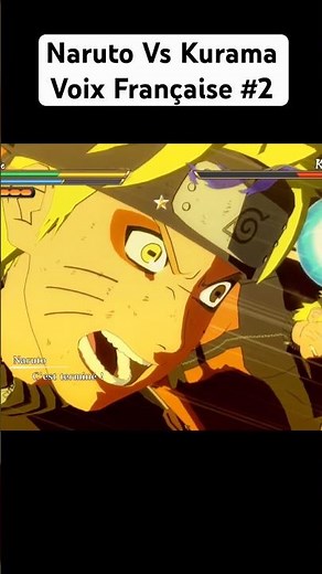 Naruto vs Kurama version française 🇫🇷 #naruto #anime #shorts