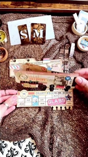 A closer look at little mailroom ledger tabs from the vintage Mix-Up 🖤