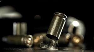 Ejected Bullet Casing with Smoke Effect