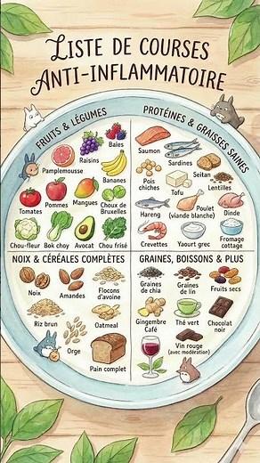 Liste anti-inflammatoire : ce que vous DEVEZ mettre dans votre panier