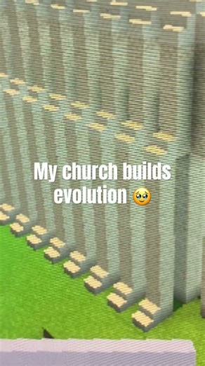 The evolution of my church builds in Minecraft🥹