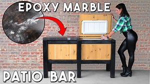 Create your own epoxy marble bar