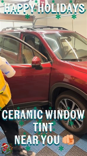 Your car deserves a gift 🎁 … Ceramic Tint it is! 🏎️ ❄️ HOLIDAY SPECIALS ❄️ Ceramic tint that keeps your car warm, blocks UV, and looks crazy clean. Limited spots — DM ‘HOLIDAY’ for pricing. | Shock Auto