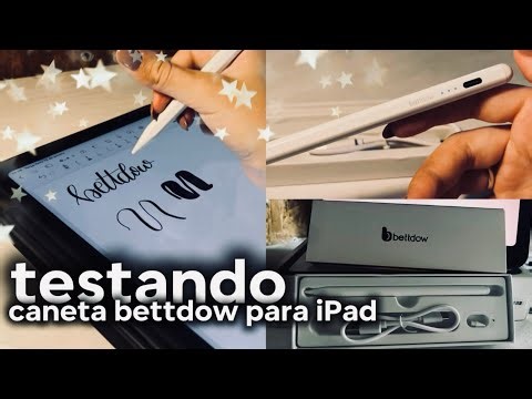 📦 Unboxing e teste da caneta Bettdow para iPad - igual Apple Pencil