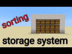 Basic Storage System for Minecraft bedrock and java edition