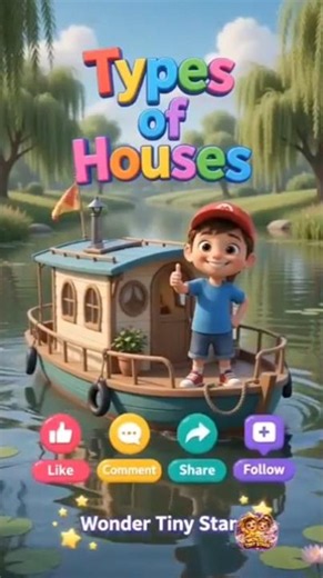 🏠 Types of Houses for Kids! 🏡🏢⛺ #viral