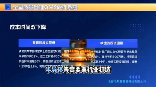质量管理QMS软件系统是专为现代制造业设计的一站式质量管理解决方案，集成了质量规划、过程控制、异常处理、持续改进等核心功能模块。欢迎联系上海全星