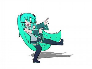 Hatsune Miku does the AVGN dance