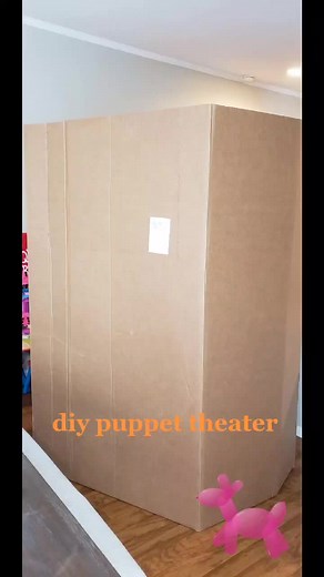 #diy #puppettheater #cardboard #vacationbibleschool #anythingispossible