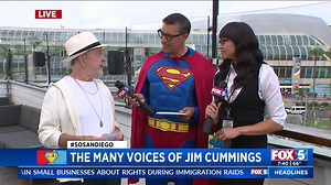 9.4K views · 204 reactions | Check out this FOX 5 interview with the legendary voice actor, Jim Cummings, at San Diego Comic-Con. Cummings is known for voicing Disney's Winnie-the-Pooh, his pal Tigger, and countless other beloved animated characters over the past few decades. SDCC continues until Sunday, July 27. | FOX 5 San Diego | Facebook