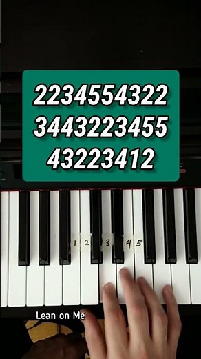 Bill Withers - Lean on Me (piano tutorial)